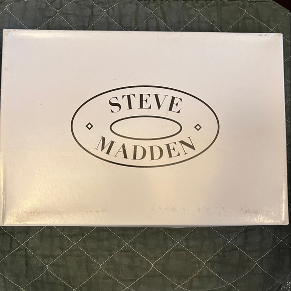 Steve MaddenNONSTP Natural peep toe block heel sandals SZ 7 - Picture 4 of 11